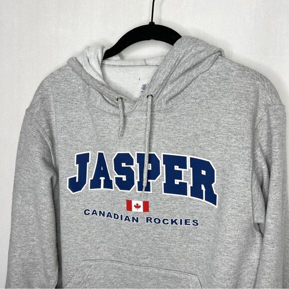 FRUIT OF THE LOOM / gray Jasper Canada pullover hoodie sweatshirt / S - Picture 3 of 5